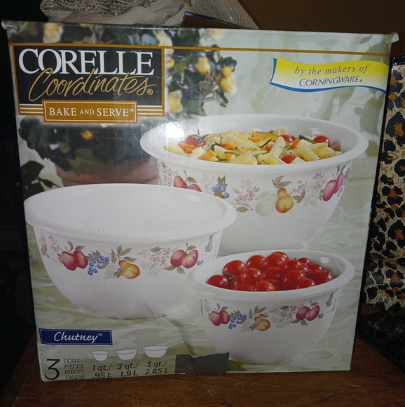 Corelle Kitchen Set Of 3 Vintage Corelle Coordinates Stoneware